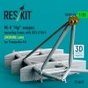 RESKIT RSU35-0036 Mi-8 Hip weapon mounting frame with BD3-57KrV (UKRAINE Late) for Trumpeter kit (2 pcs) (3D Printed) (1/35)